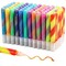 72-Pack Glue with Glitter Gel Pens for Kids - 0.35 Oz Rainbow Glue Stick Set for Arts and Crafts Projects, Slime Supplies, Scrapbooking, Cards (12 Swirl Colors)